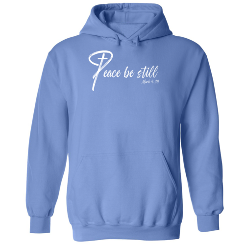 Peace Be Still Mark 4:39 Inspirational Art Illustration Graphic Hoodie