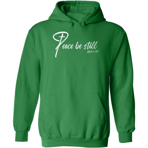 Peace Be Still Mark 4:39 Inspirational Art Illustration Graphic Hoodie