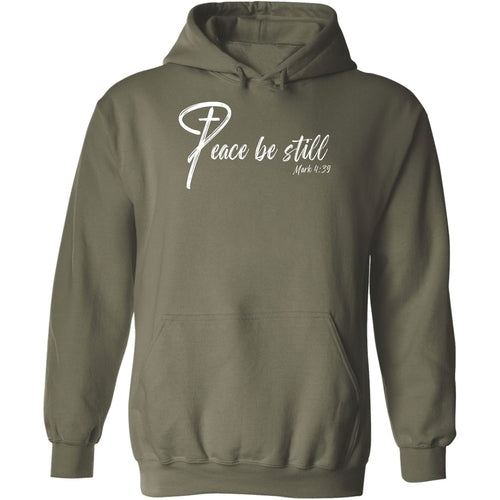 Peace Be Still Mark 4:39 Inspirational Art Illustration Graphic Hoodie