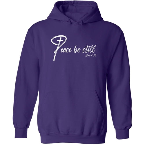 Peace Be Still Mark 4:39 Inspirational Art Illustration Graphic Hoodie