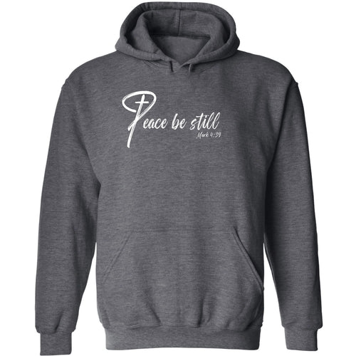Peace Be Still Mark 4:39 Inspirational Art Illustration Graphic Hoodie