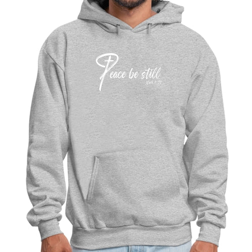 Peace Be Still Mark 4:39 Inspirational Art Illustration Graphic Hoodie